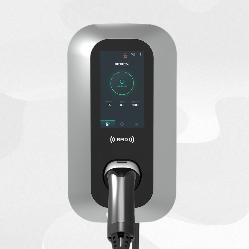 User-Friendly 7kW AC EV Charging Station With App Authentication Multilingual Support 7 Inch TFT Display
